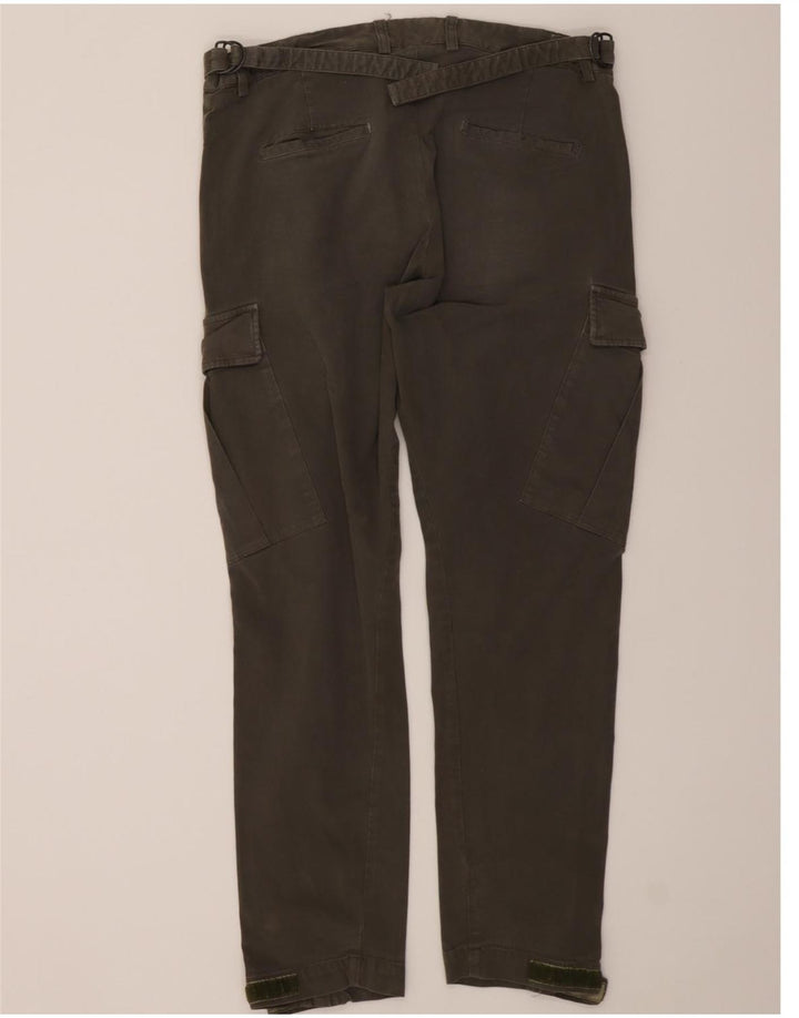 MSGM Mens Slim Cargo Trousers W35 L29 Khaki Vintage MSGM and Second-Hand MSGM from Messina Hembry 