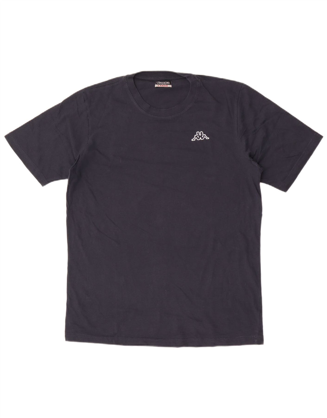 T-shirt da uomo Kappa Top Large in cotone blu navy