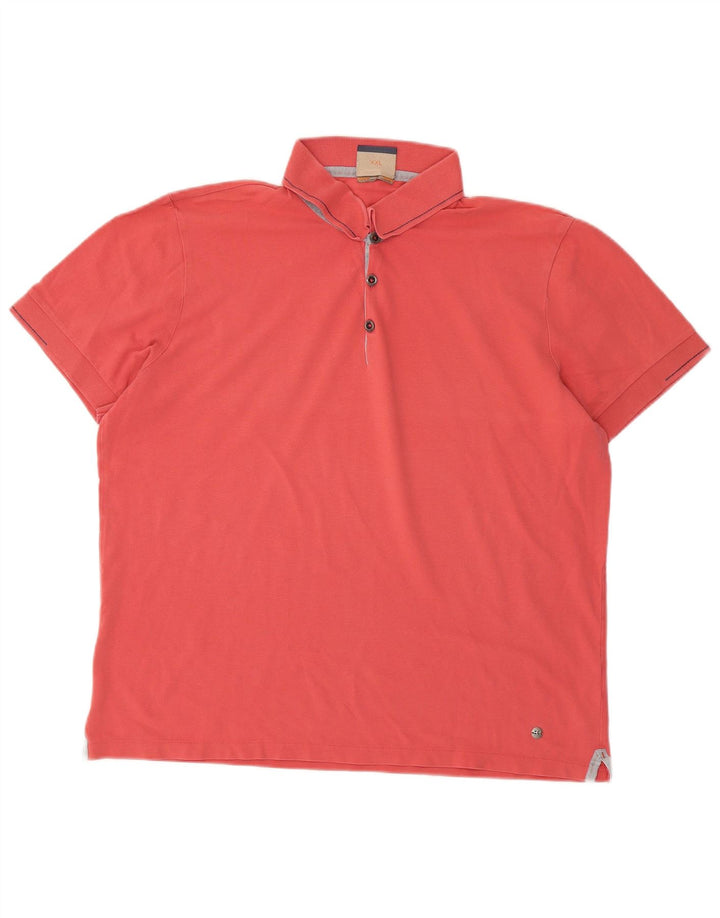 Polo da uomo HUGO BOSS 2XL in cotone rosa