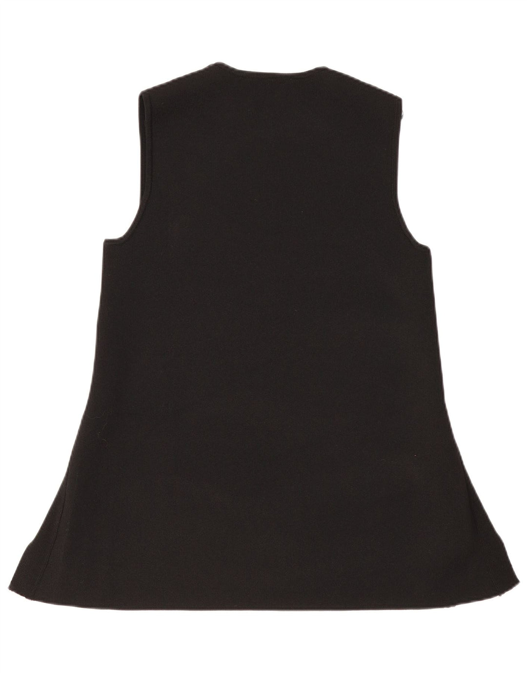 Abito maglione senza maniche da donna Zara UK 14 grande poliestere nero