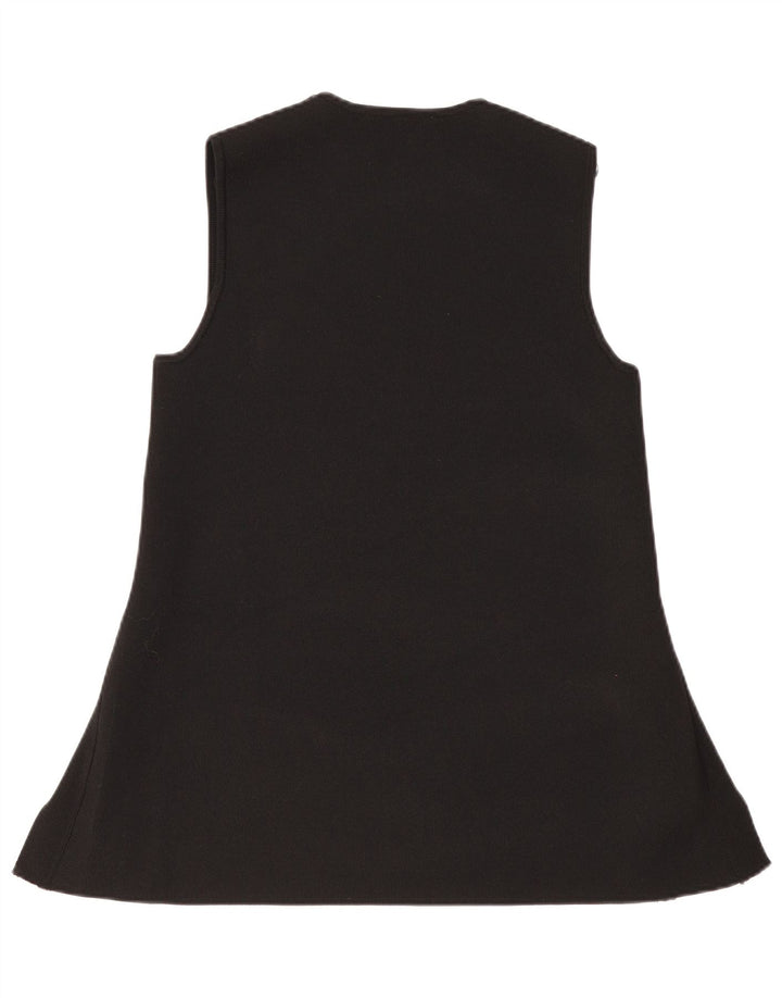 Abito maglione senza maniche da donna Zara UK 14 grande poliestere nero