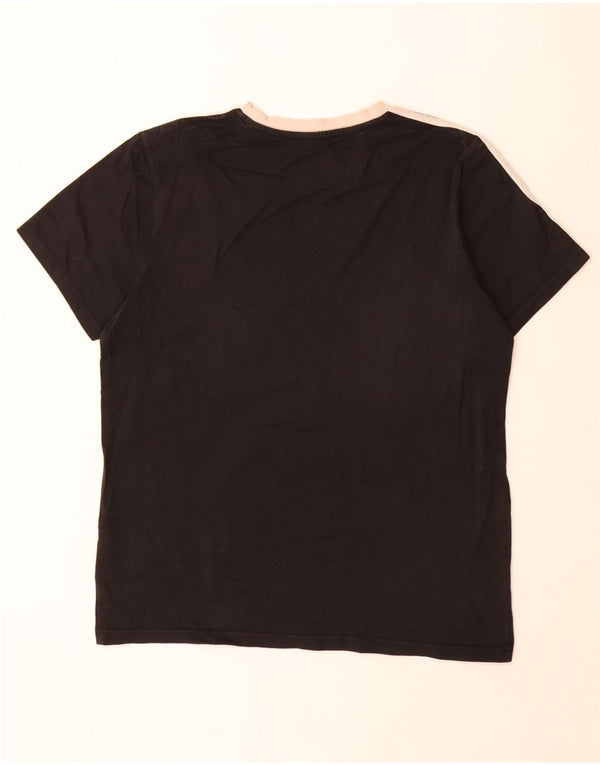 T-shirt da donna Adidas Top UK 12/14 cotone nero medio