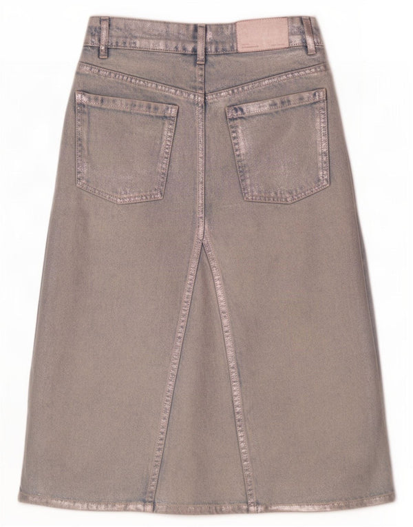 Gonna di jeans a vita alta per ragazze Zara 11-12 anni W25 cotone blu
