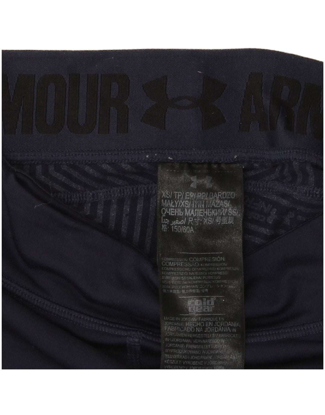 Leggings da donna Under Armour UK 4 XS Poliestere color block blu navy