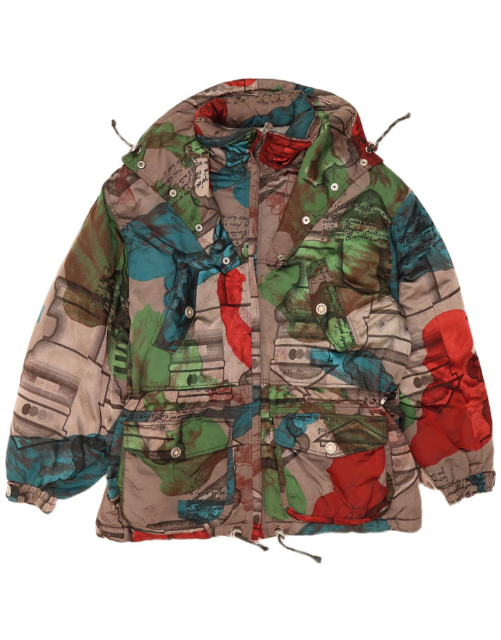 Giacca imbottita da donna Ellesse con motivo astratto UK 20 2XL multicolore