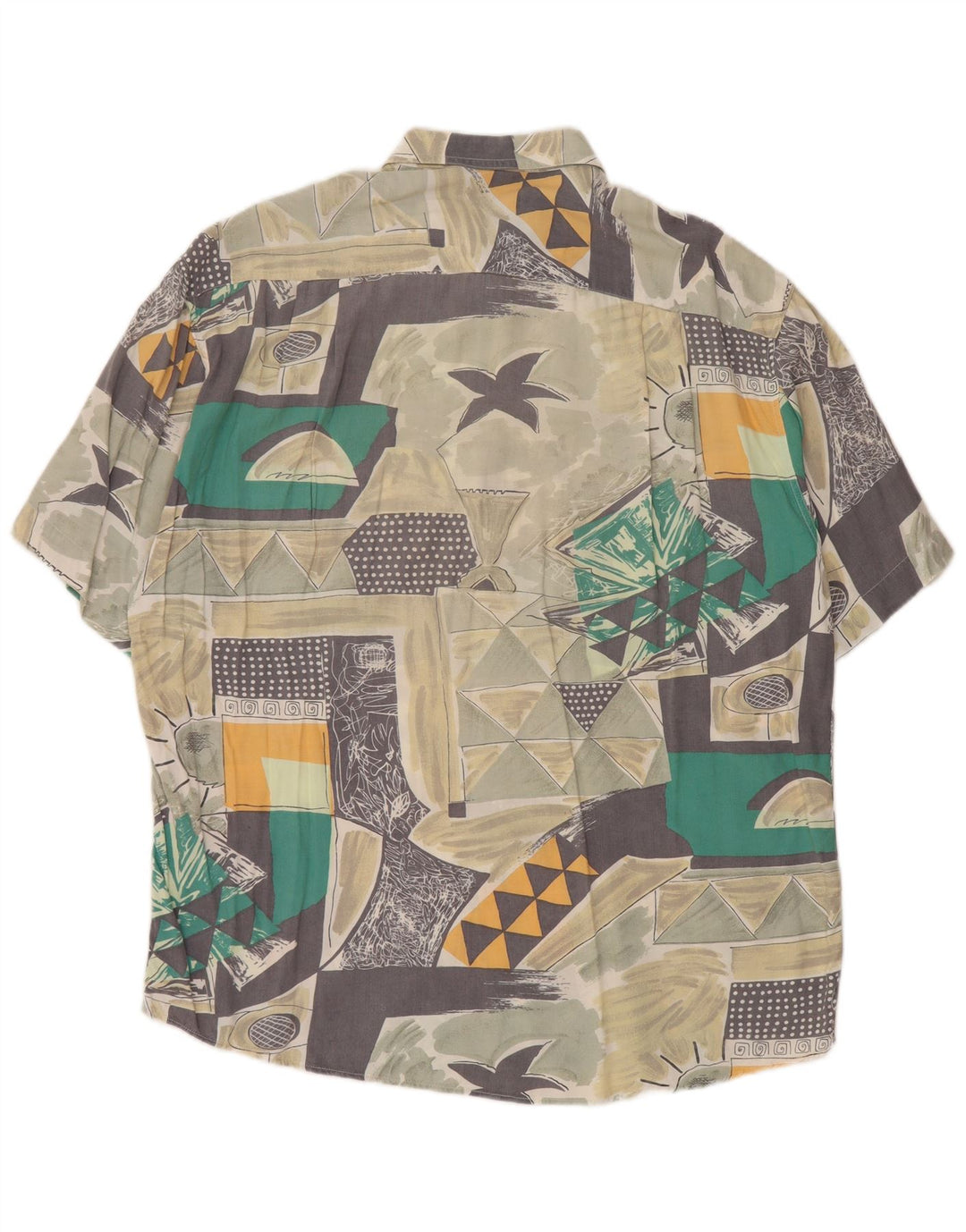 Camicia a maniche corte da uomo RODRIGO taglia 16 41 grande geometrica multicolore