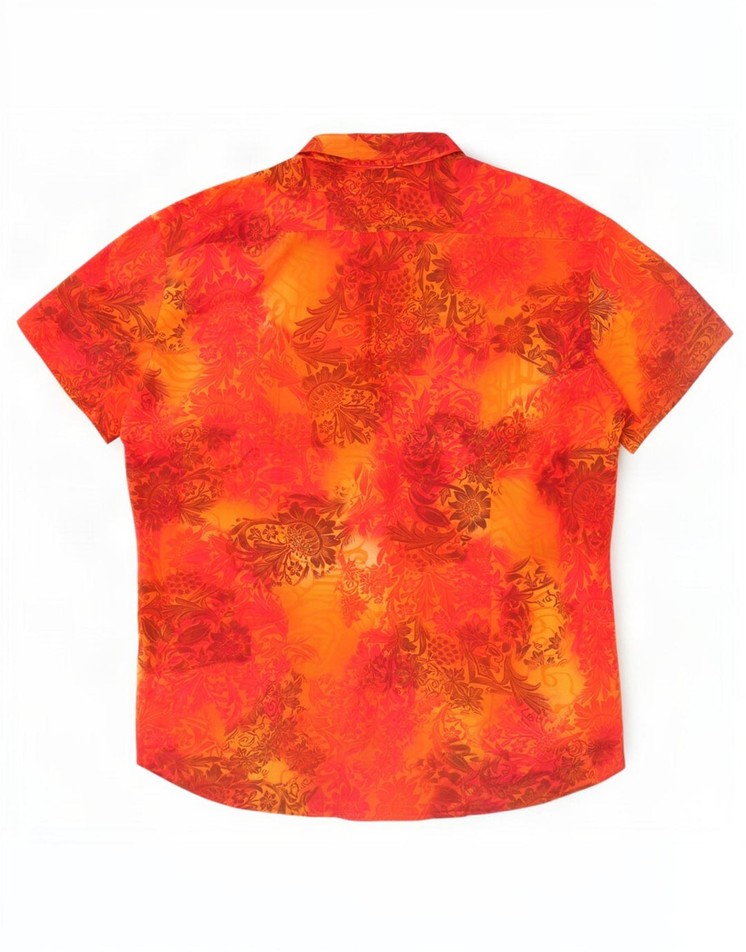 Camicia a maniche corte da uomo Packard 2XL Arancione floreale