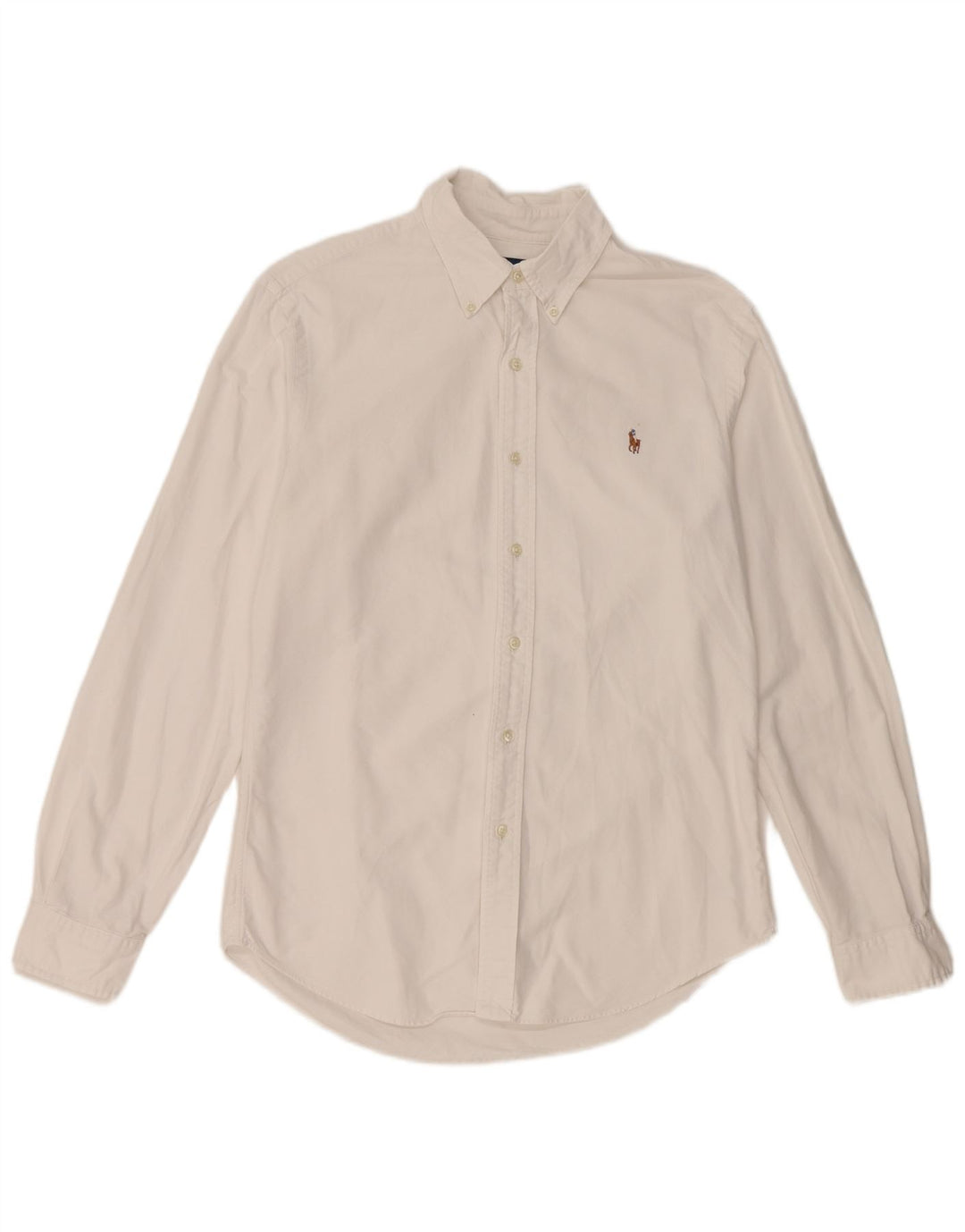 Camicia slim fit da uomo Ralph Lauren in cotone bianco medio