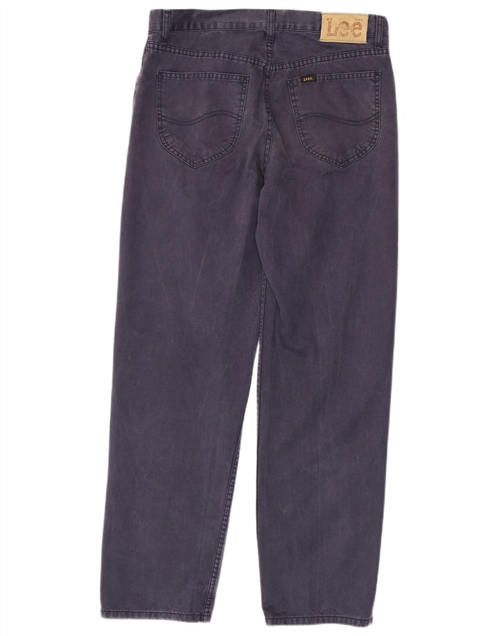 Pantaloni casual affusolati Kansas da uomo LEE W34 L32 in cotone blu navy