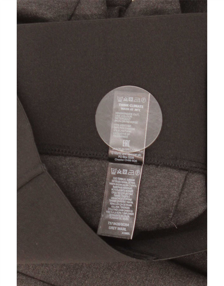 Leggings da donna Marks & Spencer UK 18 XL Viscosa color block grigio