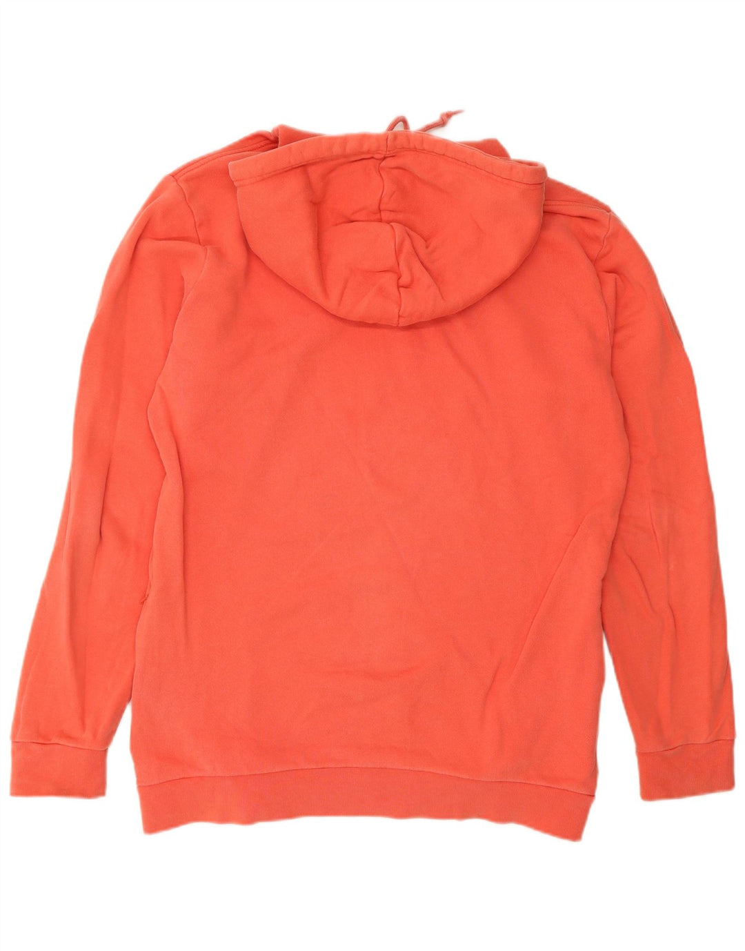 Felpa con cappuccio da uomo Adidas, cotone arancione medio
