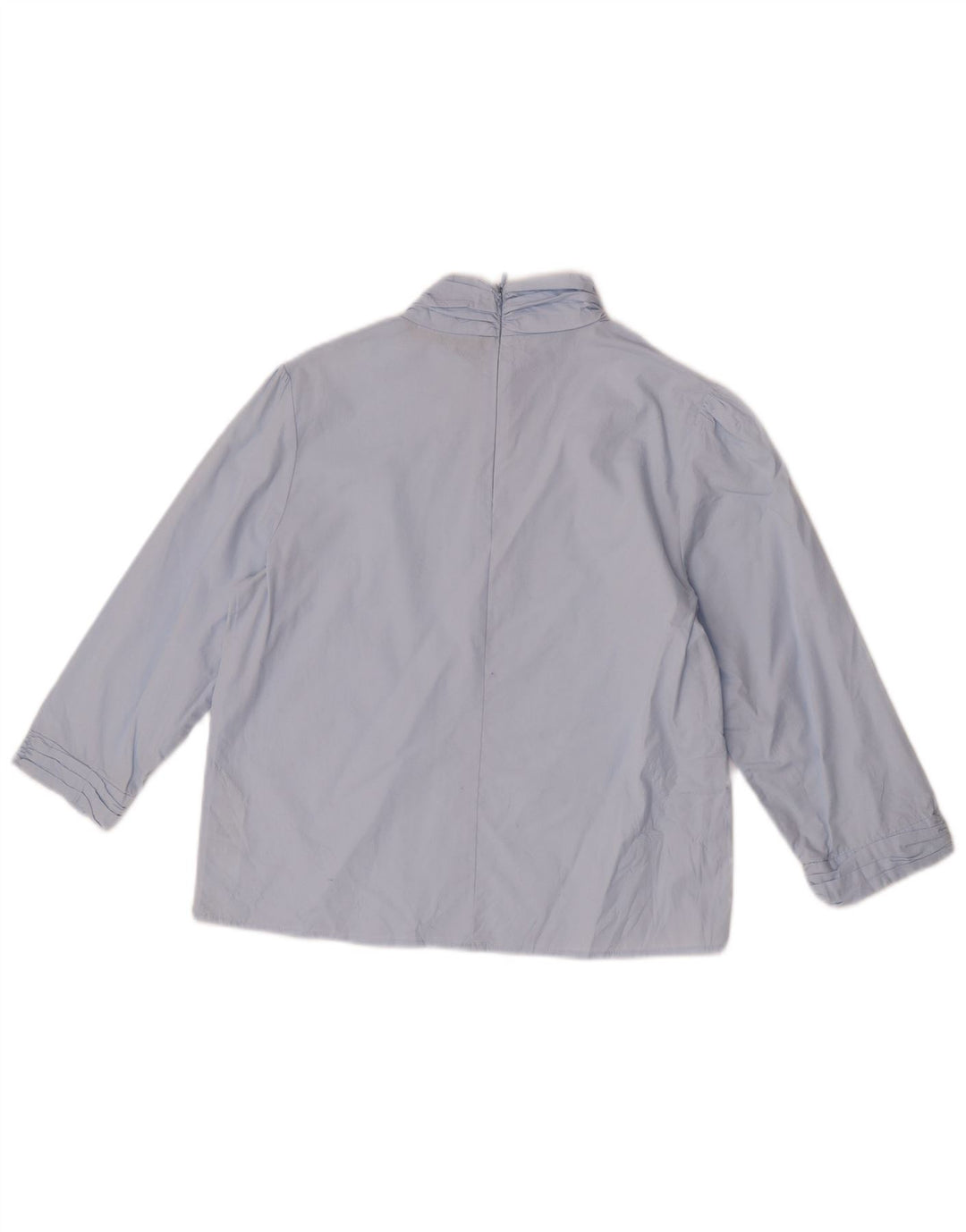 Top Zara da donna con maniche a 3/4, taglia UK 14, cotone blu medio