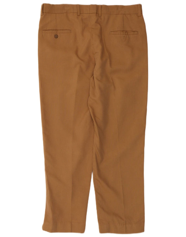 Pantaloni da abito affusolati Zara da uomo W36 L27 Gessato beige
