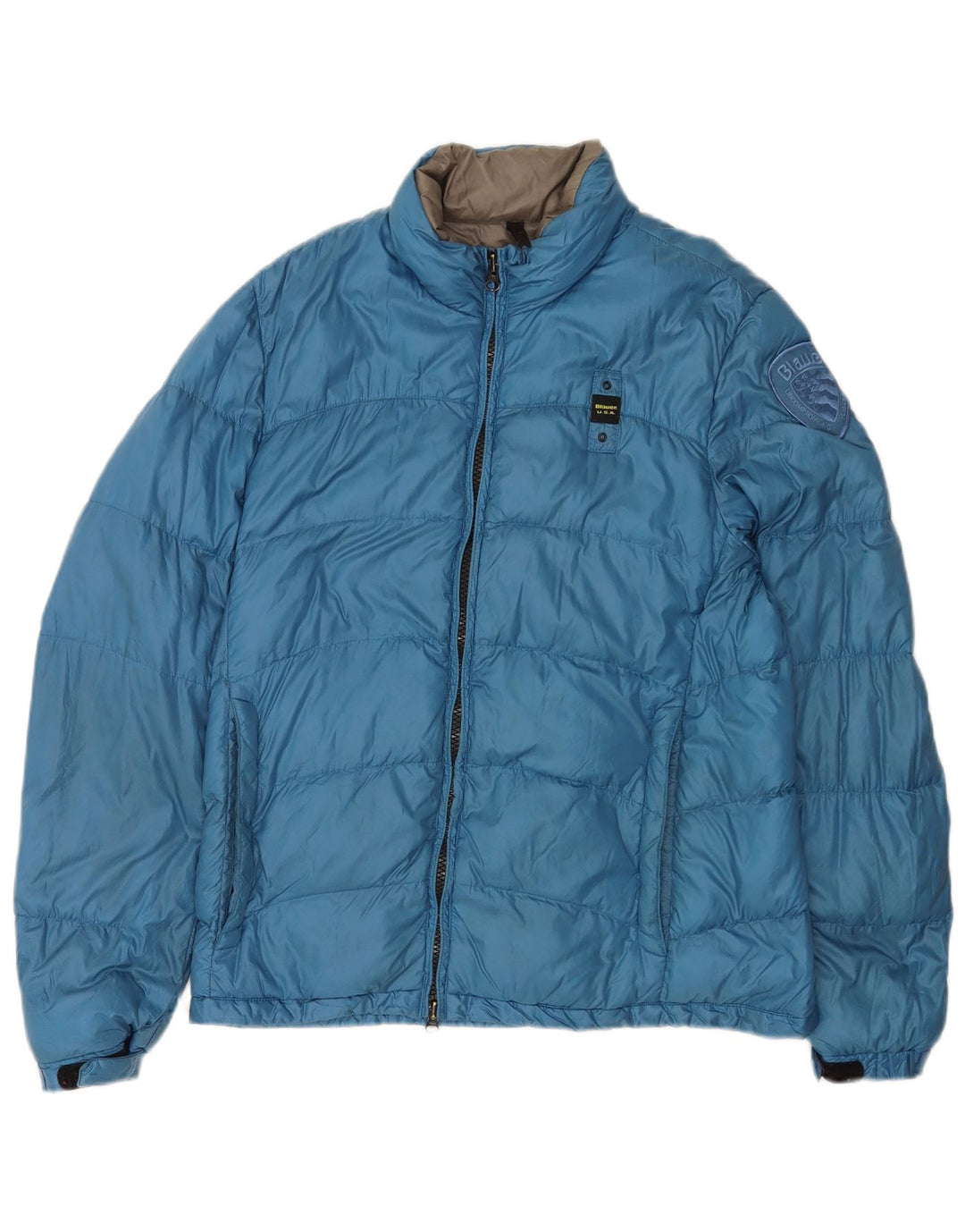 Giacca imbottita da uomo Blauer UK 40 Large blu in poliammide