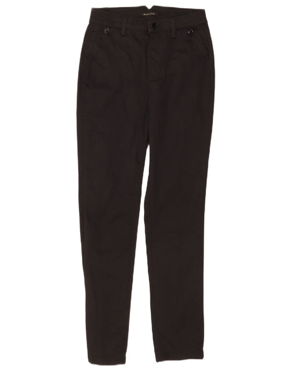 Pantaloni chino skinny da donna Massimo Dutti EU 34 2XS W24 L28 Nero