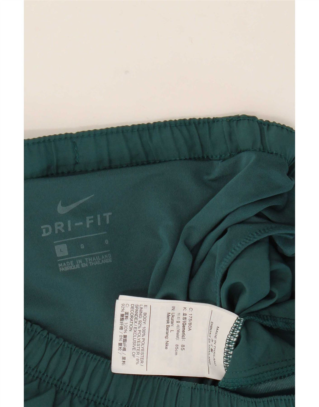 Pantaloncini sportivi Nike Dri Fit Graphic da uomo, grandi, in poliestere color block verde