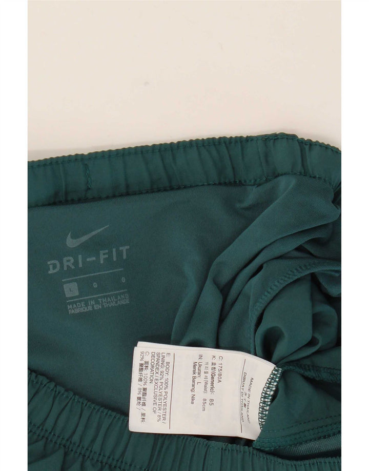 Pantaloncini sportivi Nike Dri Fit Graphic da uomo, grandi, in poliestere color block verde