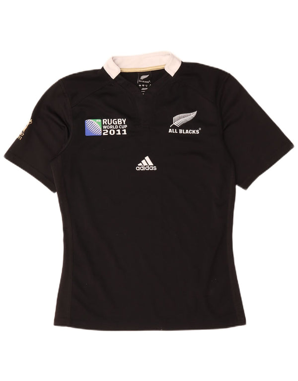 Maglietta grafica da uomo Adidas New Zealand Top Small Black Colourblock
