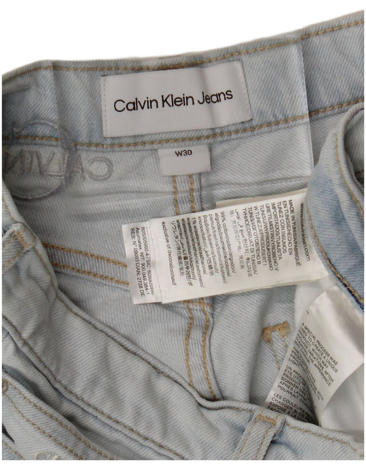 CALVIN KLEIN Womens Tapered Jeans W30 L28  Blue Cotton