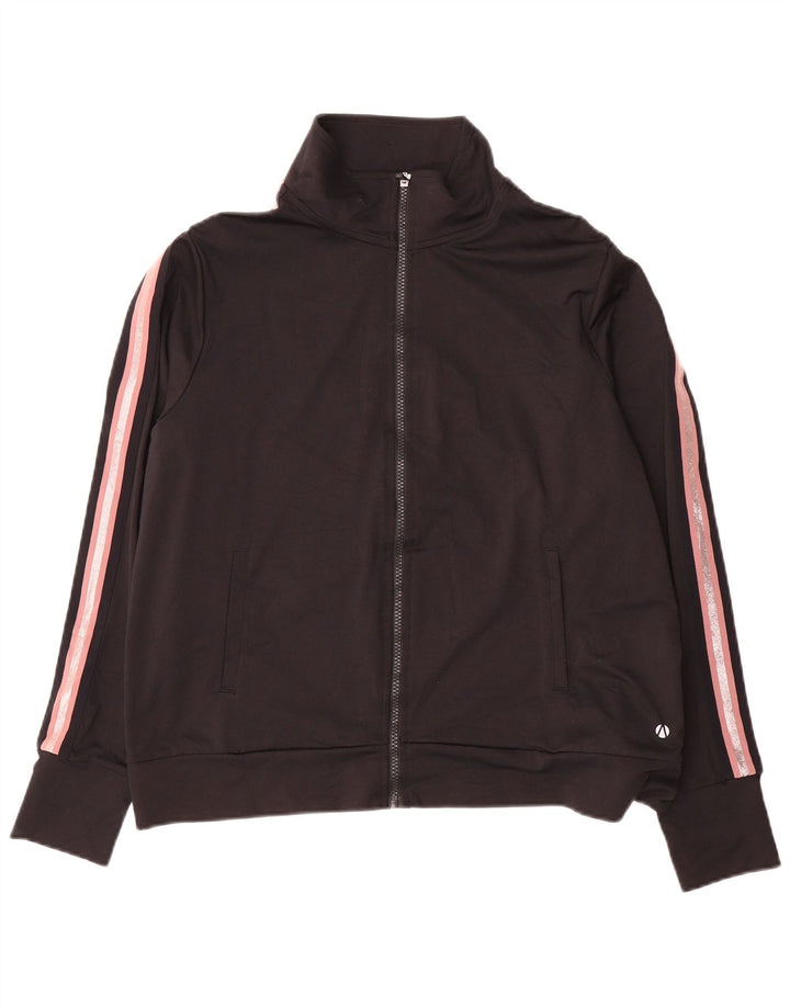 Giacca da ginnastica da donna Marks & Spencer UK 18 XL Black Colourblock