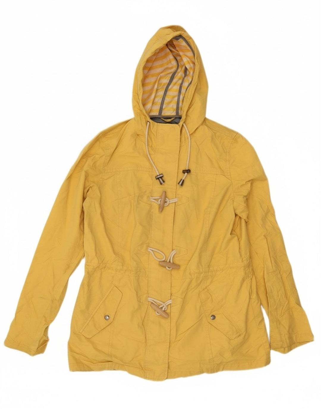 Giacca utilitaria con cappuccio da donna Fat Face UK 12 Poliestere giallo medio