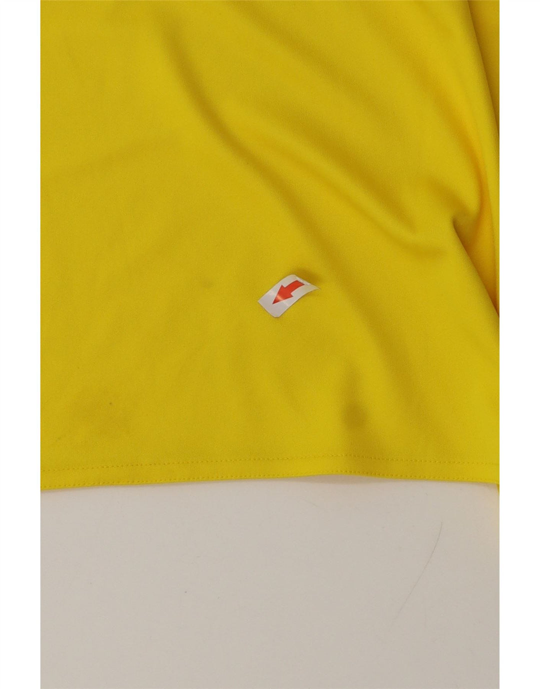 T-shirt grafica Adidas Climalite da uomo Top in poliestere giallo medio