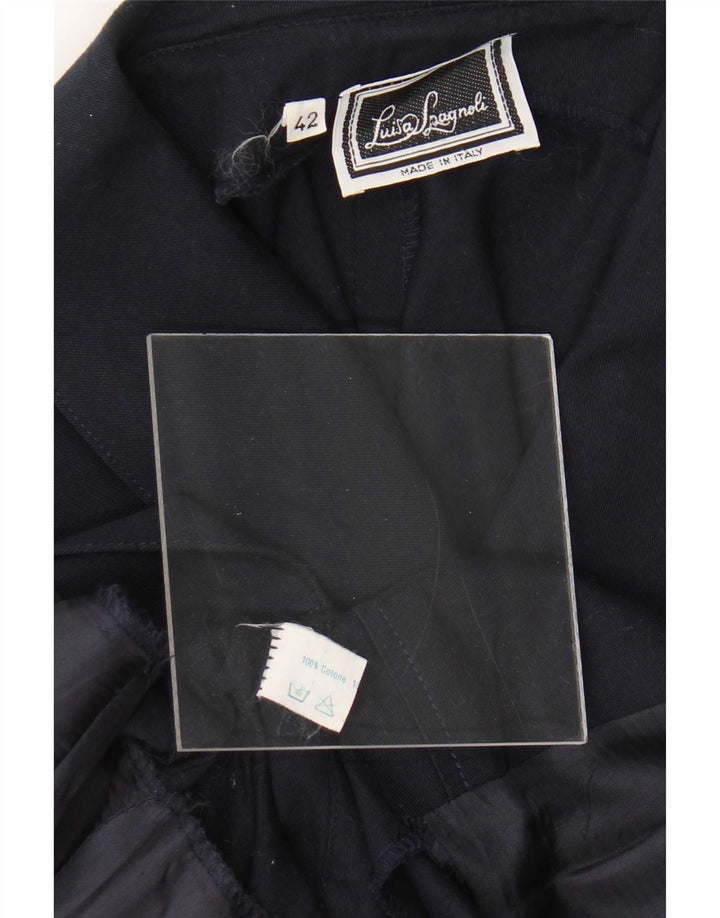 Giacca blazer da donna a maniche corte Luisa Spagnoli IT 42 Medio Blu Navy