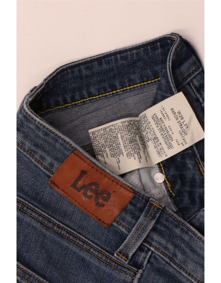 Jeans dritti Marion da donna Lee W26 L31 cotone blu
