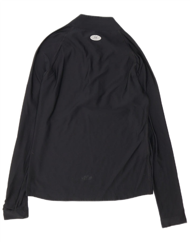 Maglia da tuta pullover con zip da donna UNDER ARMOUR UK 10 piccola nera
