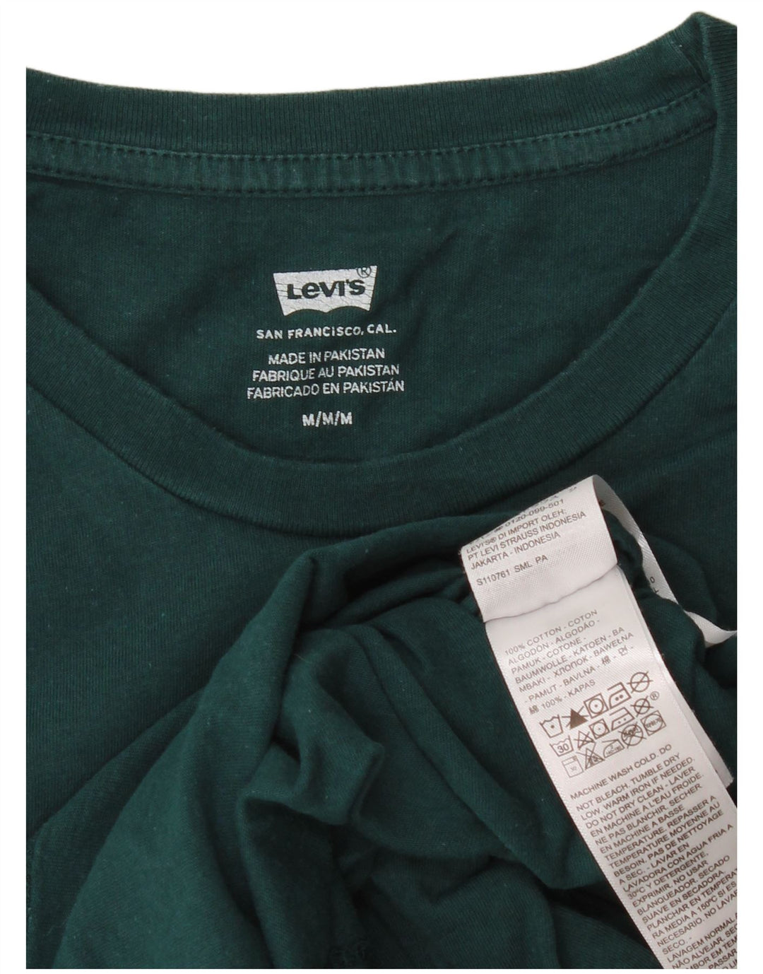 T-shirt grafica da uomo Levi's Top in cotone verde medio