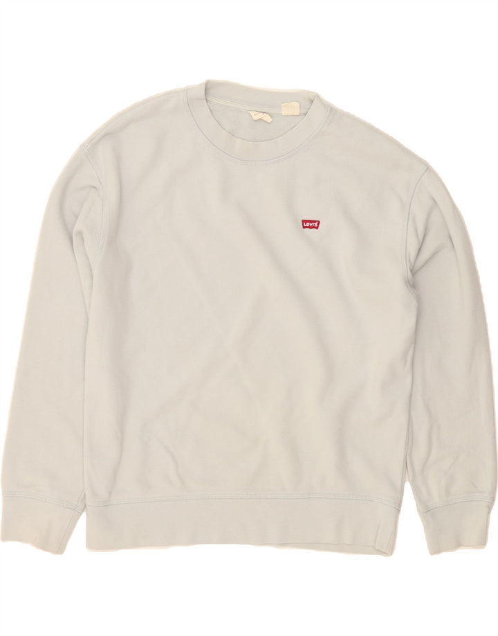 LEVI'S Mens Sweatshirt Jumper Small Blue Cotton Vintage Levi's and Second-Hand Levi's from Messina Hembry 