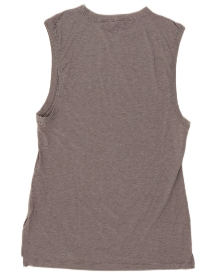 Canotta Nike Dri Fit da donna UK 10 piccola in poliestere grigio