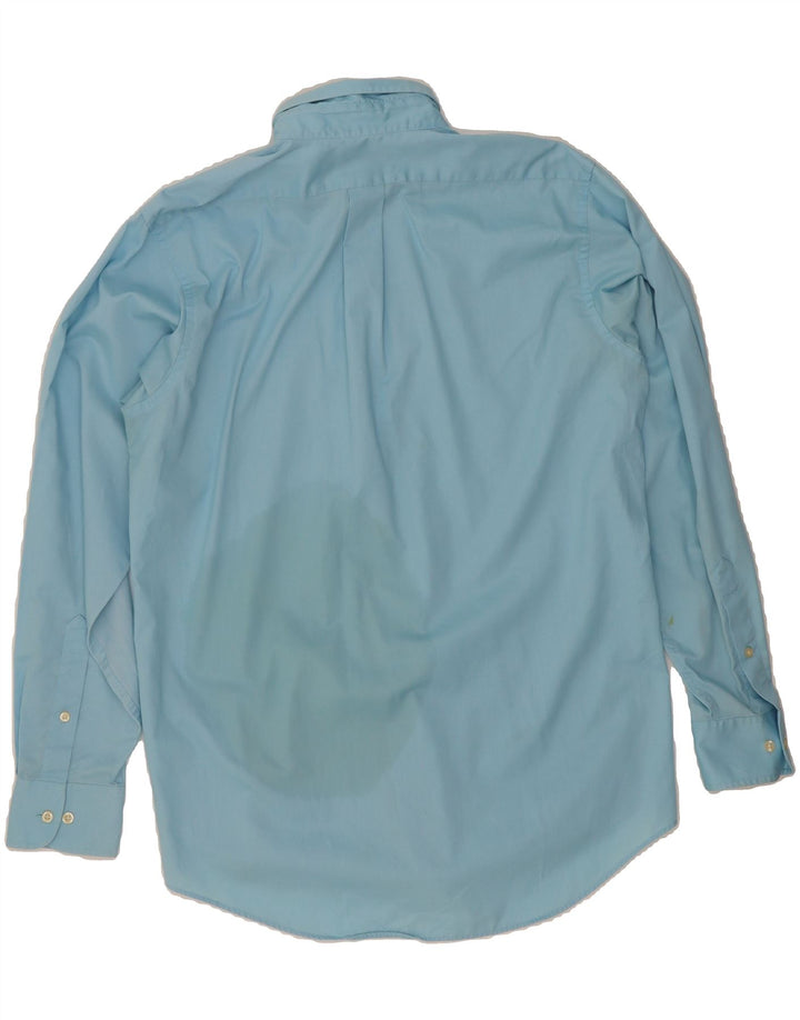 CHAPS Mens Shirt Size 15 1/2 Medium Blue Cotton Vintage Chaps and Second-Hand Chaps from Messina Hembry 