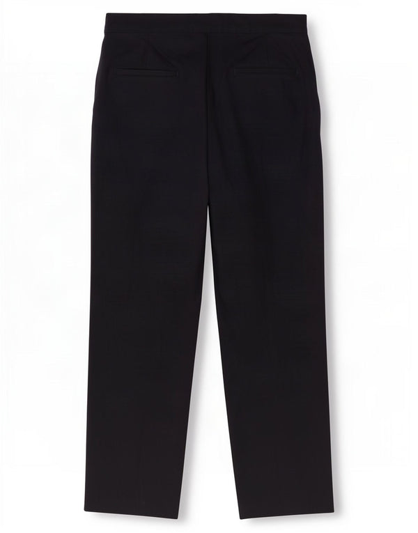 Pantaloni chino larghi da donna Zara XL W32 L27 lino blu navy