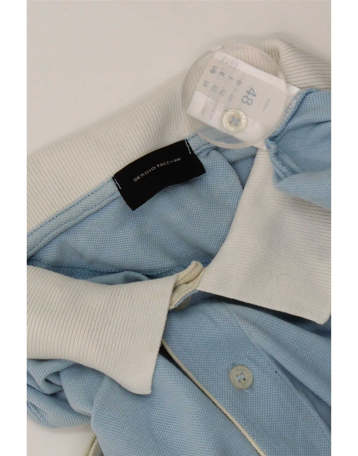 Polo Uomo Sergio Tacchini IT 48 Blu Medio Colorblock Cotone
