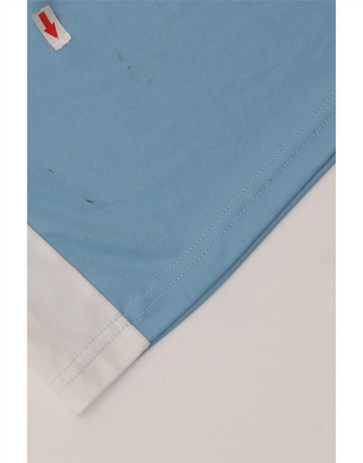 T-shirt grafica Adidas da uomo Climalite Top piccolo in poliestere color block blu