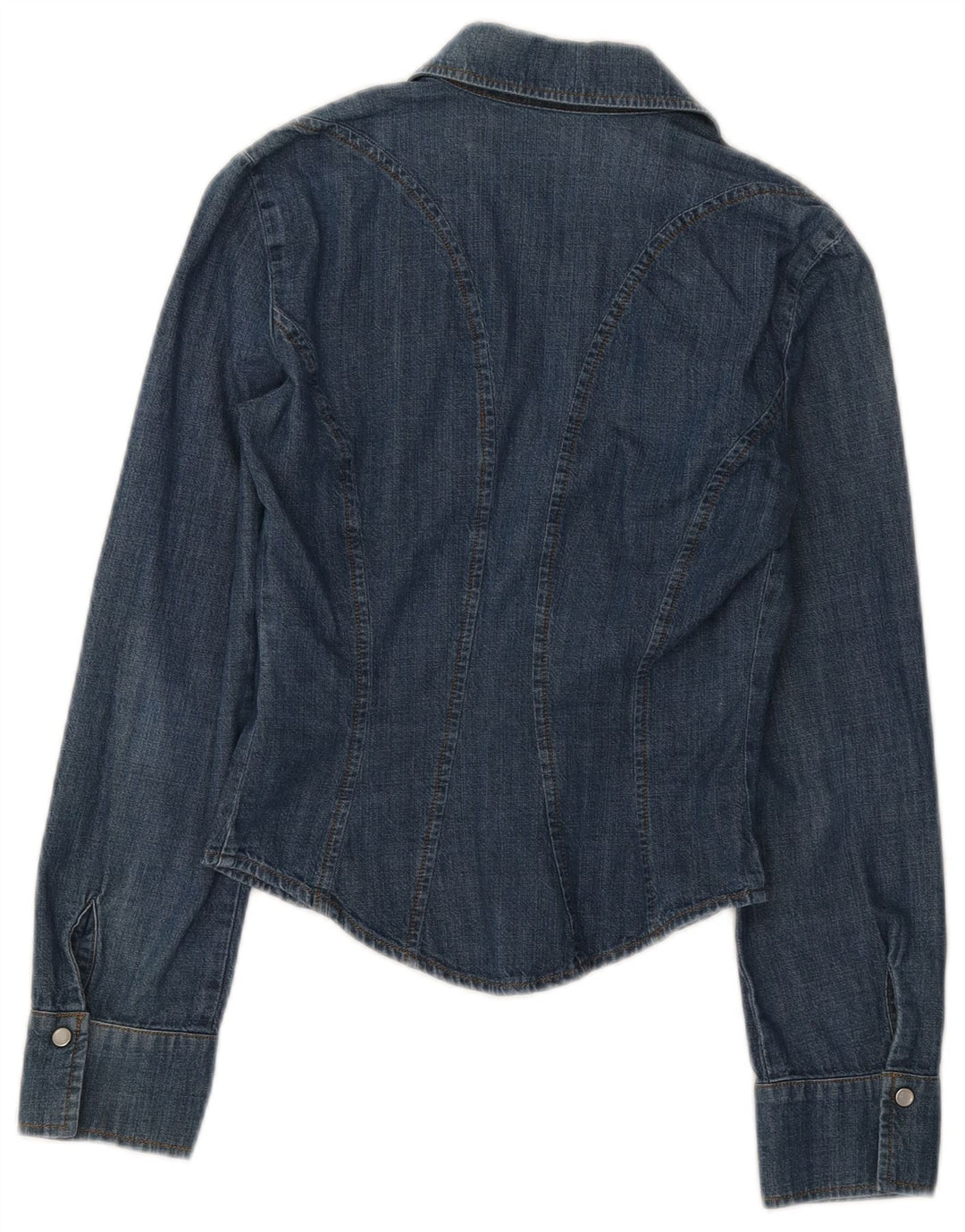 Max & Co. Camicia in denim da donna UK 8 piccolo cotone blu