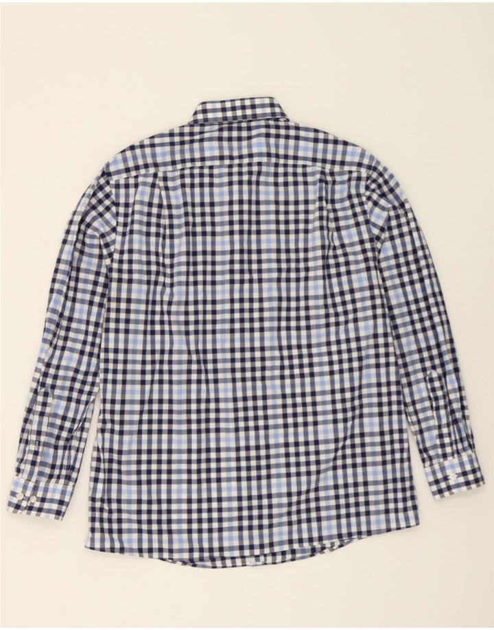 TOMMY HILFIGER Mens Slim Fit Shirt Size 16 1/2 Large Navy Blue Check Vintage Tommy Hilfiger and Second-Hand Tommy Hilfiger from Messina Hembry 