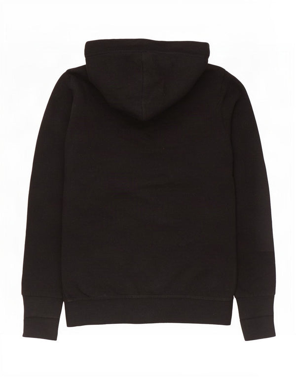 Maglione con cappuccio e zip da uomo Superdry XS in cotone nero
