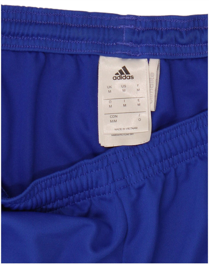 Pantaloncini sportivi Adidas Climalite da uomo in poliestere blu medio