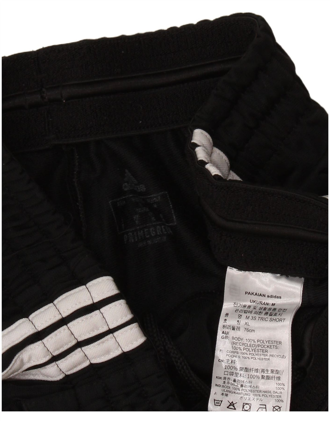 Pantaloncini sportivi Adidas Primegreen da uomo medio poliestere nero