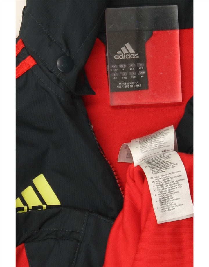 Giacca ADIDAS da ragazzo Munster Rugby con cappuccio tuta 11-12 anni nera