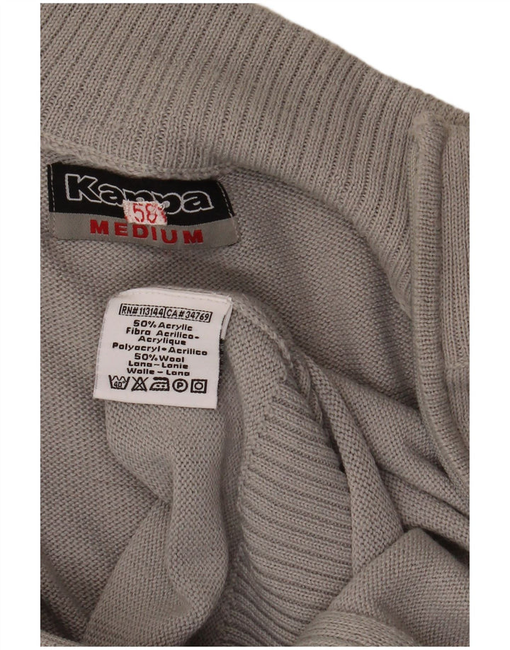 Maglione cardigan da donna KAPPA UK 14 Acrilico color block grigio medio