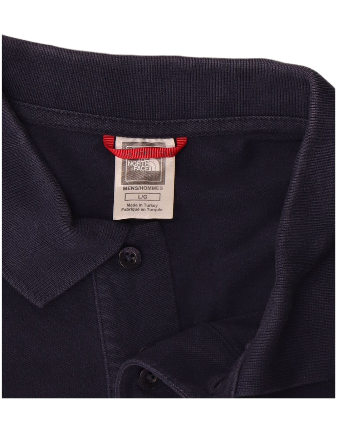 Polo da uomo The North Face grande in cotone blu navy