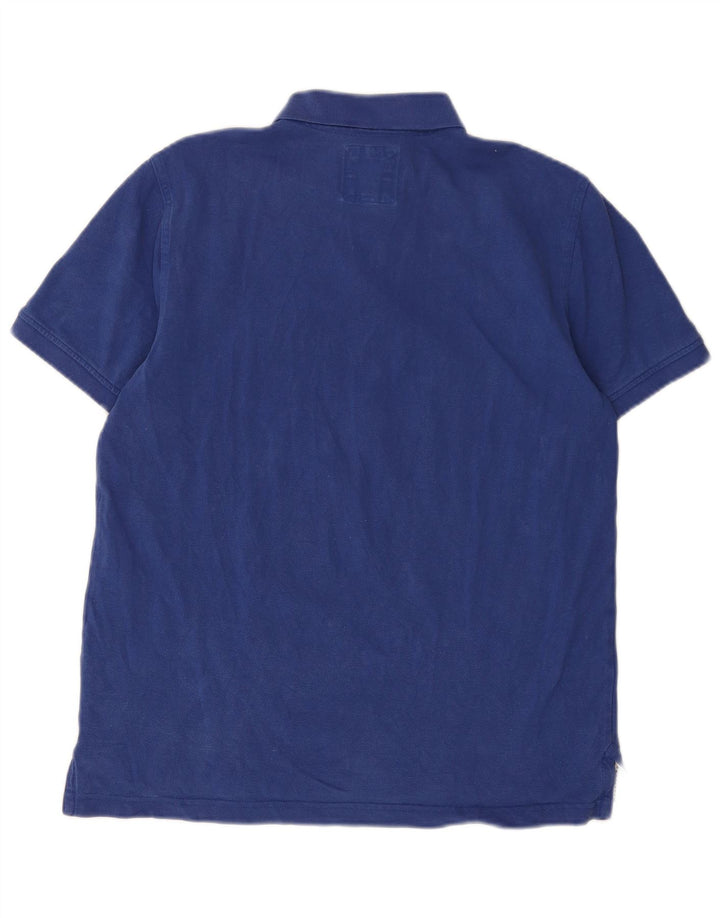 Crew Clothing Polo da uomo grande in cotone blu