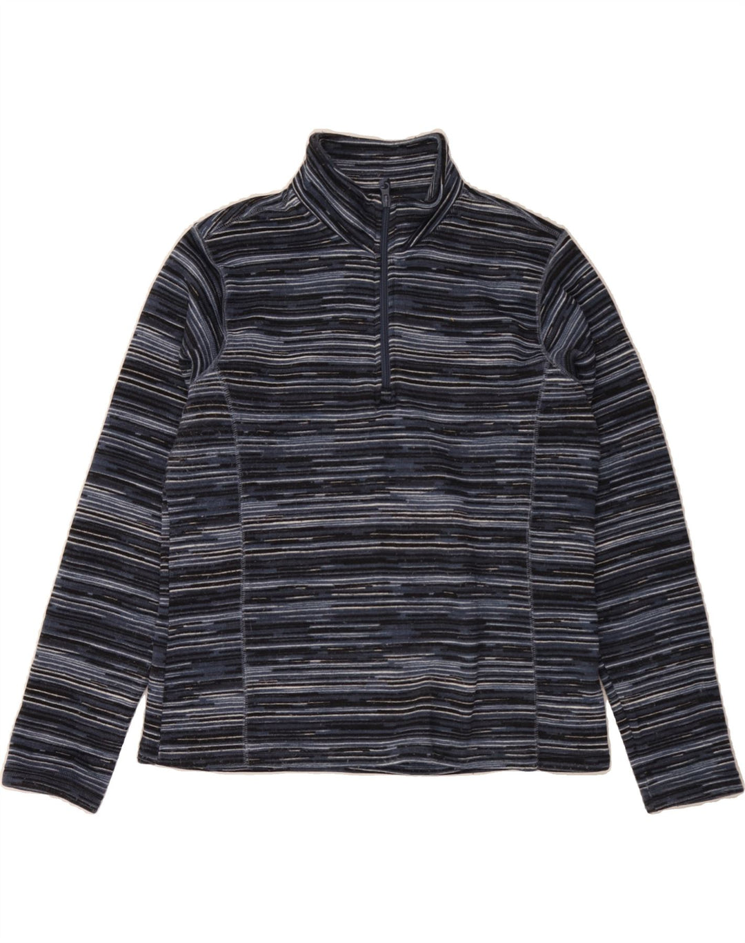 MOUNTAIN WAREHOUSE Womens Sweatshirt Jumper UK 16 Large  Navy Blue Striped Vintage Mountain Warehouse and Second-Hand Mountain Warehouse from Messina Hembry 