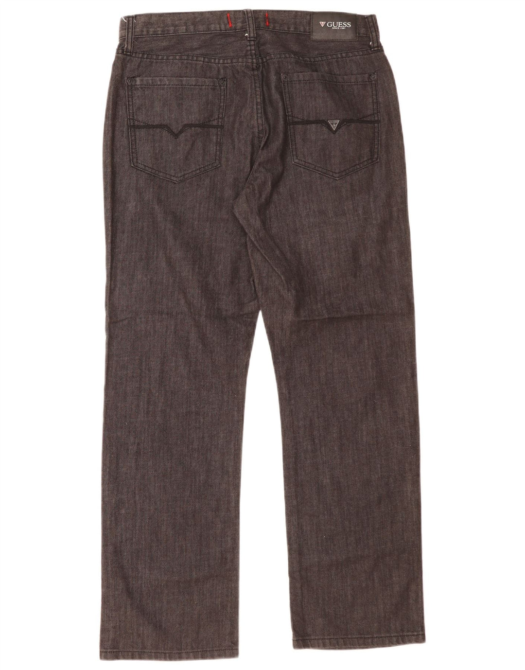 Jeans dritti da uomo Guess W33 L30 cotone grigio