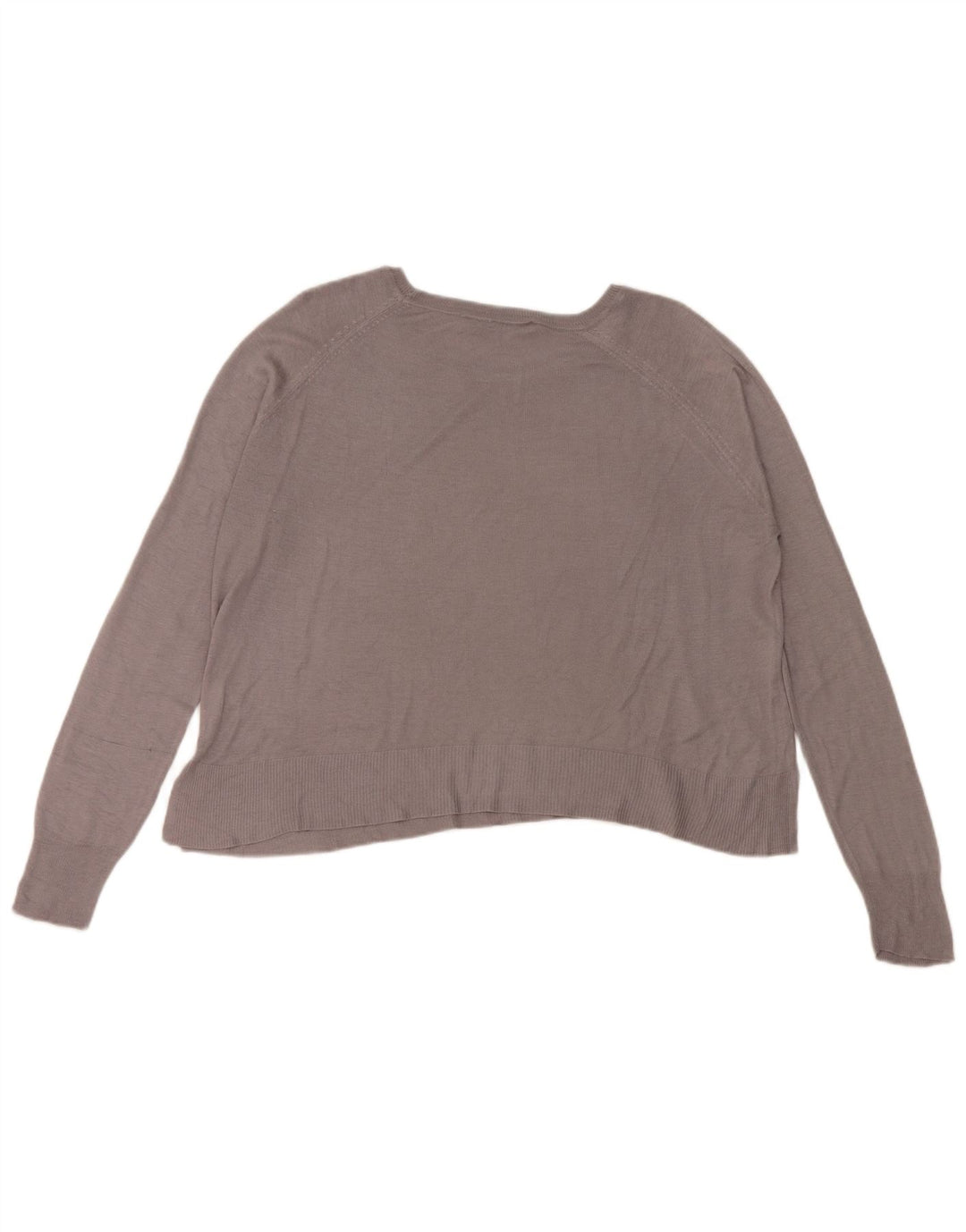 Blusa oversize da donna Zara Top UK 10 piccola viscosa grigia