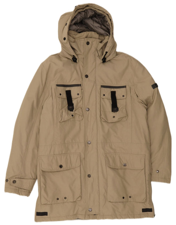 Canadiens Cappotto imbottito con cappuccio da uomo IT 48 Cotone beige medio
