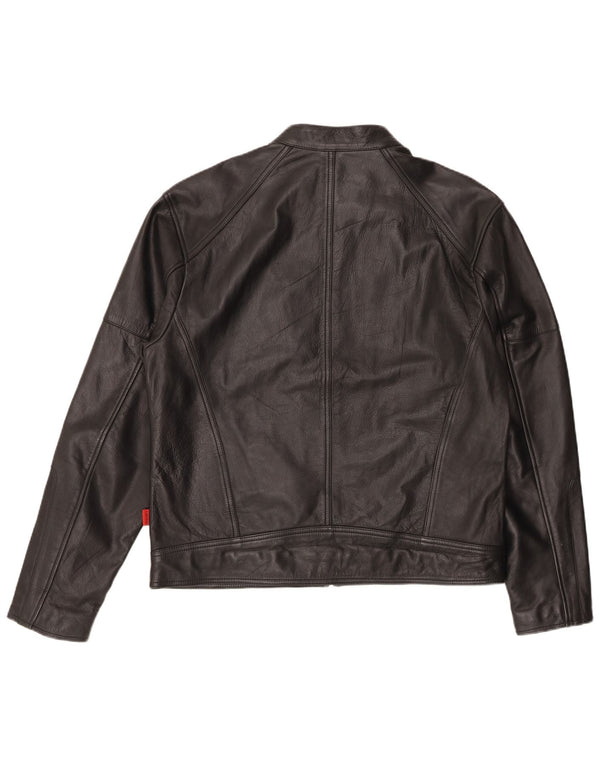 Giacca da pilota in pelle da uomo Camokazi UK 44 2XL Nera